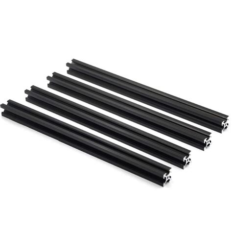 Iverntech 4pcs 300mm 2020 V Type Black European 